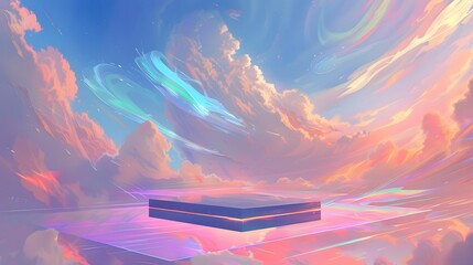 Poster - Abstract Sky with Platform.