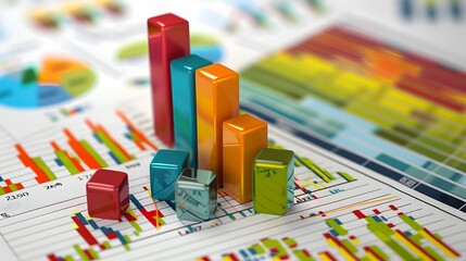 Poster - Cash flow statement with icons showing cash flow from operations, investments, and financing. Focus on moving cash through the company.