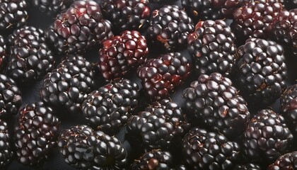 Wall Mural - background from fresh blackberries