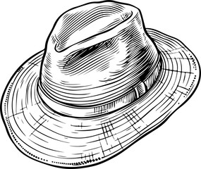 Wall Mural - Hat drawing clipart design illustration