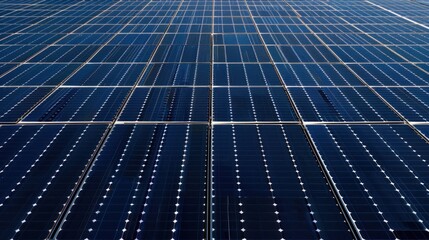 Sticker - Solar Panel Array: A Grid of Blue Energy