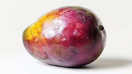 Wall Mural - A Ripe Mango Fruit on a White Background