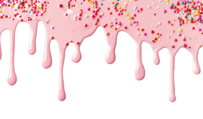 Wall Mural - PNG Colorful dripping candy sprinkles