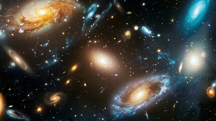 Wall Mural - Space telescopes capture stunning images of distant galaxies, expanding our understanding of the universe.