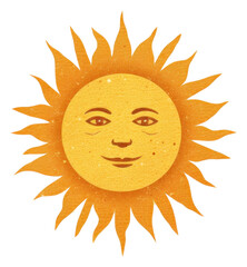 Sticker - PNG Sun sky anthropomorphic creativity