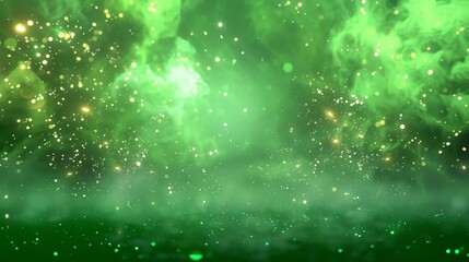 Poster - Spark element animation loop on green screen