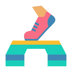 Sticker - Aerobic Step Icon