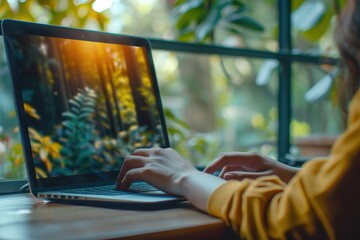 Fototapete - EdTech for online learning and professional development.