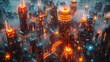 © studio clever - Futuristic Cyberpunk Cityscape at Night - Generative AI