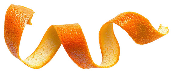 Sticker - PNG Vibrant orange peel curl