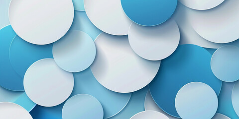 Poster - Abstract gradient background with circles, vector illustration, flat design, simple shapes, gradient colors, modern style, minimalist, high resolution