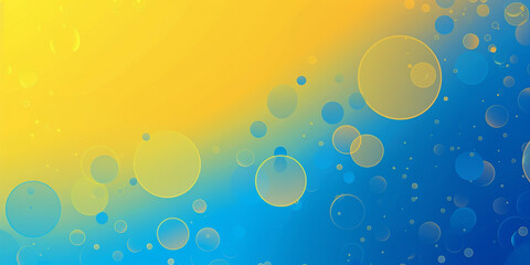 Poster - Abstract gradient background with circles, vector illustration, flat design, simple shapes, gradient colors, modern style, minimalist, high resolution