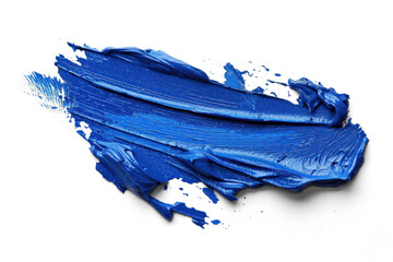 Wall Mural - Blue Paint Brush Stroke on Transparent Background