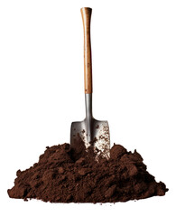 Poster - PNG Trowel soil dirt white background