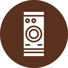 Sticker - Disk  Glyph Circle Icon