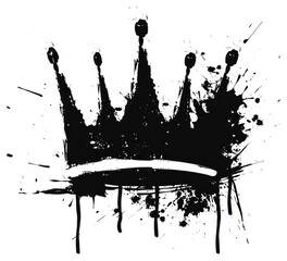 Poster - PNG Crown shape silhouette art accessories