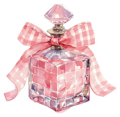 Poster - PNG  Elegant perfume bottle illustration