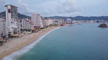 Wall Mural - DRONE PHOTOGRAPHY IN ACAPULCO BAY, GUERRERO, MEXICO