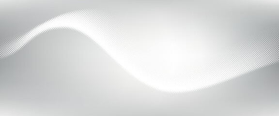 Dot white gray wave light technology texture background. Abstract big data digital concept
