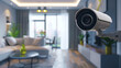 © amazing studio - CCTV Closed circuit camera, TV monitoring in living room om home, security system.