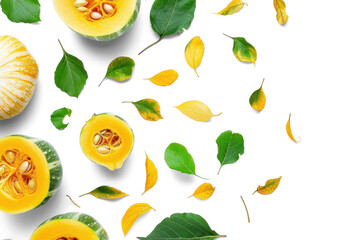 Wall Mural - Autumn Squash with Leaves