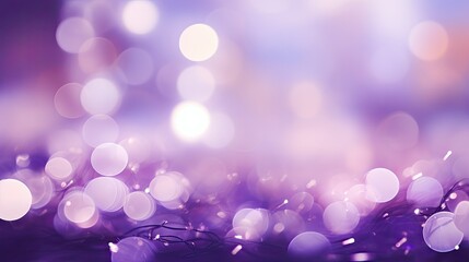 Wall Mural - bokeh purple holiday lights background