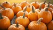 © tino - Pumpkins in the foreground, ideal for Halloween , generated by AI