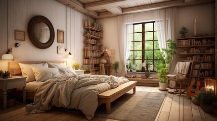 Poster - cozy blurred interior design interior decorating