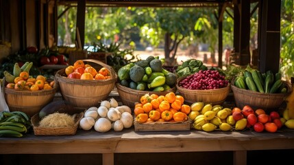 Wall Mural - organic nutrition oranic farm