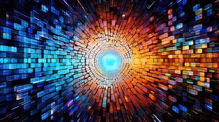 Aufkleber - macro technology abstract background