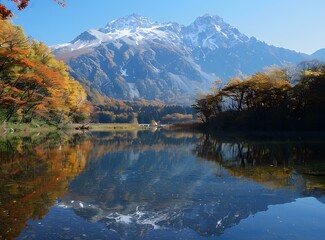 Wall Mural - Mountaineering in Karasawa Cirque, Mount Kita-dake in the Northern Alps