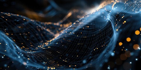 Poster - a digital representation of a wave of light