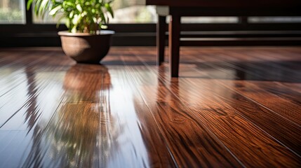 Poster - grain hardwood floor dark