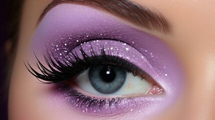 Poster - sparkle light purple glitter