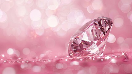 Sticker - pastel pink background diamond