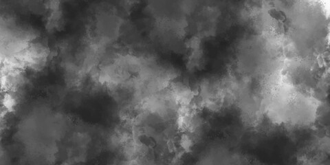 Poster - Abstract Steam Mist Fog and Dust Particles Crafting an Intriguing Texture of Smoke on transparent Background. Smoke and powder overlay Effects. Dark storm clouds in sky.