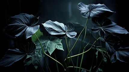 Poster - photograph dark plant