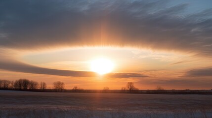 Canvas Print - glow cloud sun