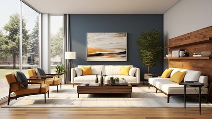 Wall Mural - minimalist interior design planning