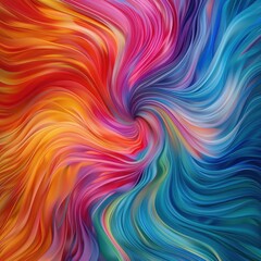 Poster - Vivid abstract swirl of vibrant colors blending seamlessly, creating an energetic and dynamic visual effect, perfect for backgrounds or designs.