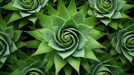 Poster - plants aloe top view