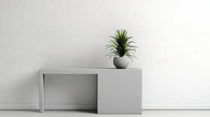 Wall Mural - modern grey table