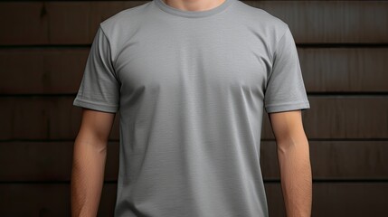 Sticker - neutral blank grey tshirt