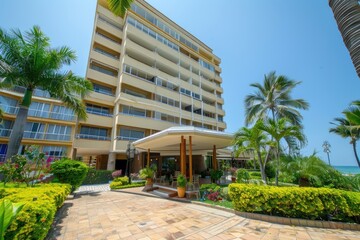 Hotel frente al mar con acceso directo a la playa y deportes acuáticos disponibles