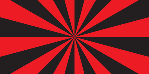 Wall Mural - red and black ray retro backdrop grunge sunburst background.