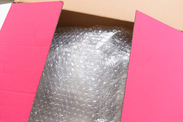 Wall Mural - shockproof in pink paper box, recycle material