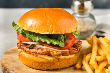 Wall Mural - Grilled Chipotle Chicken Burger