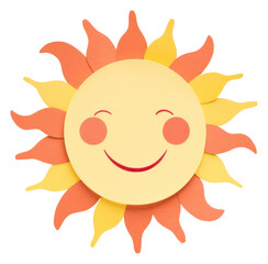 Sticker - PNG Sun art paper anthropomorphic.