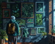 © anurakss - traveler looking at pictures of medicinal herbs plants on the wall in exhibit room