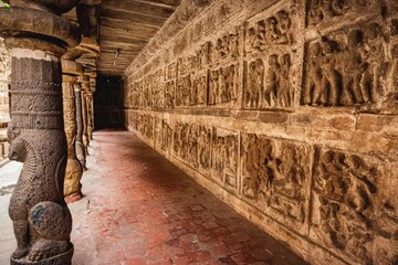 Wall Mural - Thiru Parameswara Vinnagaram or Vaikunta Perumal Temple is a temple dedicated to Vishnu, located in Kanchipuram in the South Indian state of Tamil Nadu - One of the best archeological sites in India	